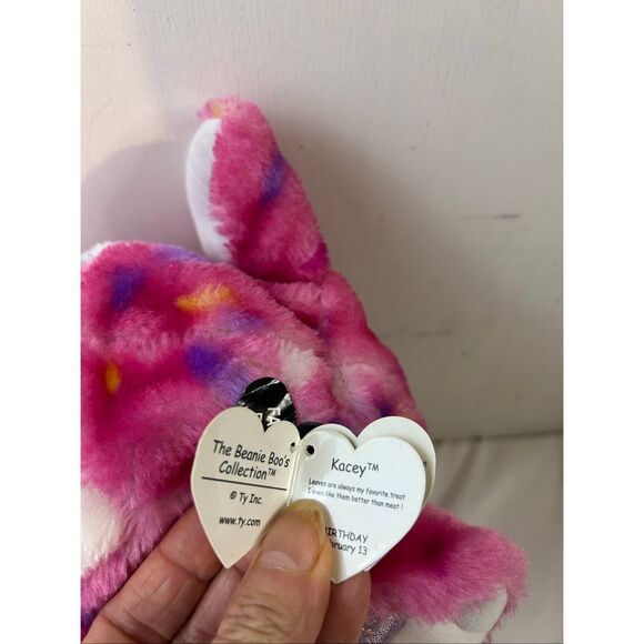 Ty Beanie Boo hat Kasey Pink braids hard eyes - Picture 7 of 7